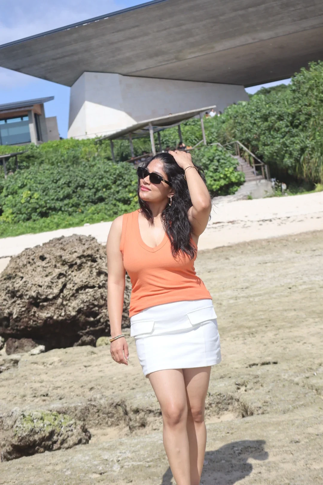 A sunny coastal travel moment